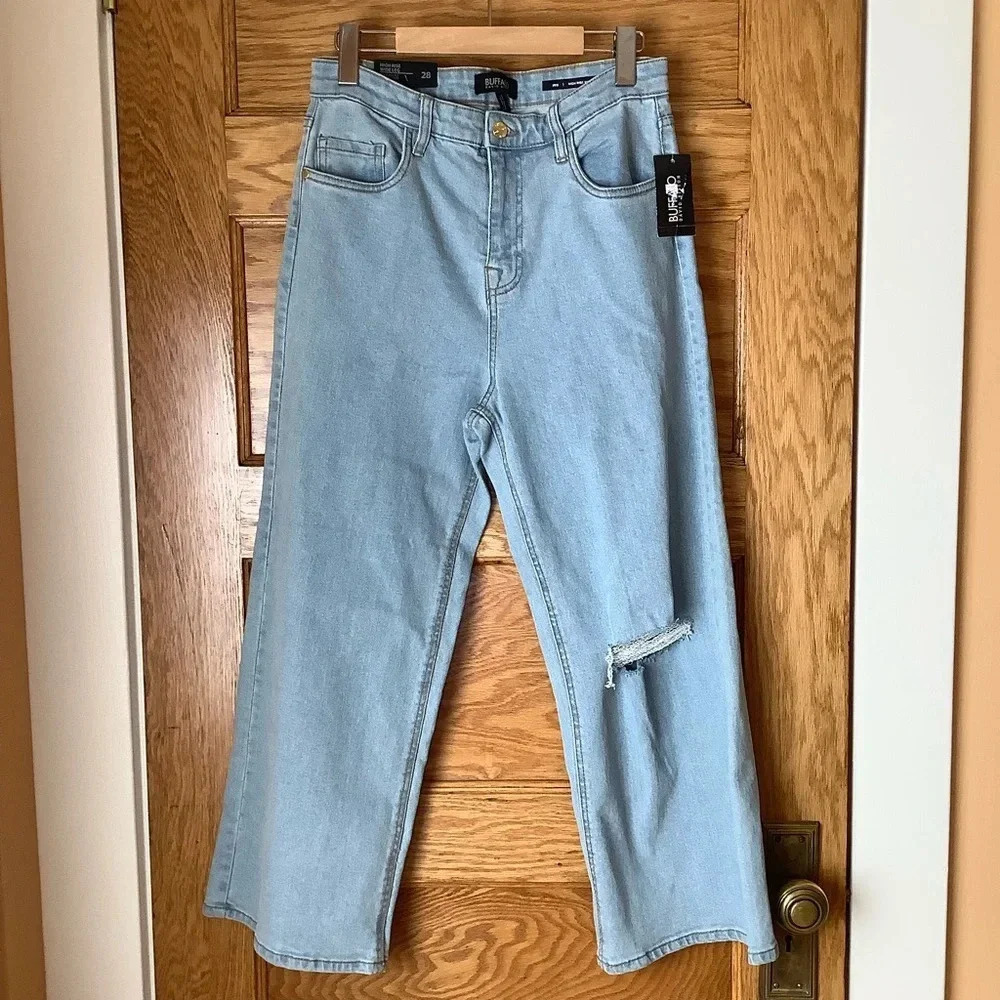BUFFALO DAVID BITTON Iris High Rise Wide Leg Jeans Size 27 - Picture 2 of 16